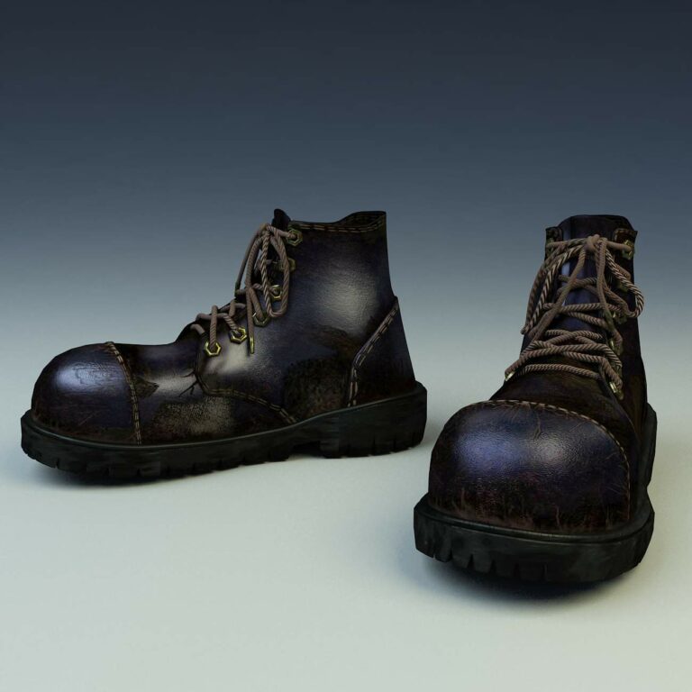 3D Boots Model Free Download