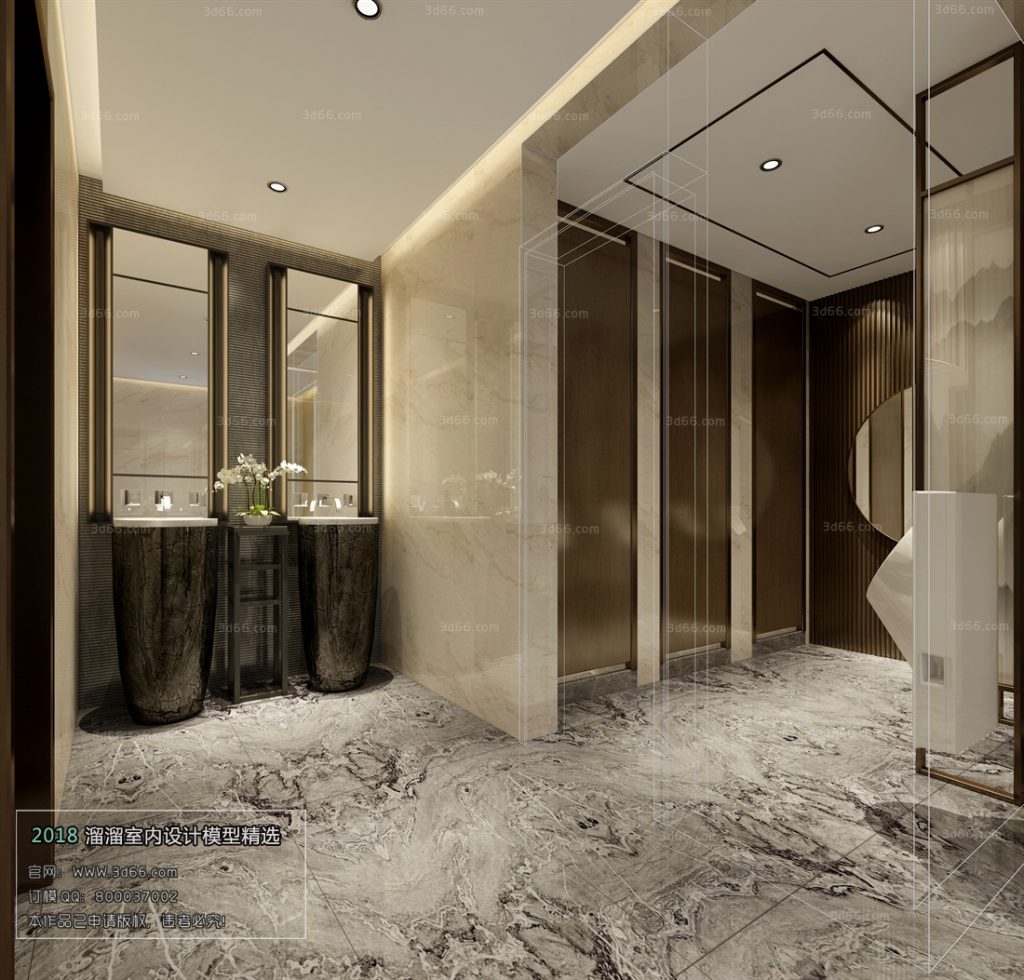 3D Interior Scenes File 3dsmax Model Bathroom 2