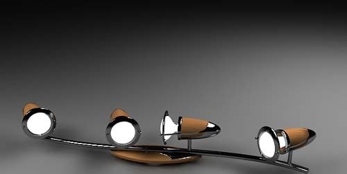 3D Model Chandelier Lamp Spot Free Download