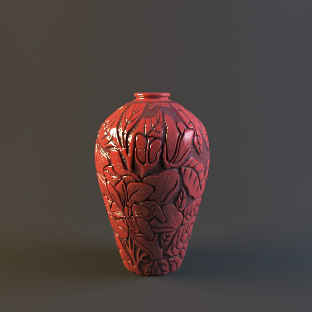 3D Model Chinese Vase Free Download