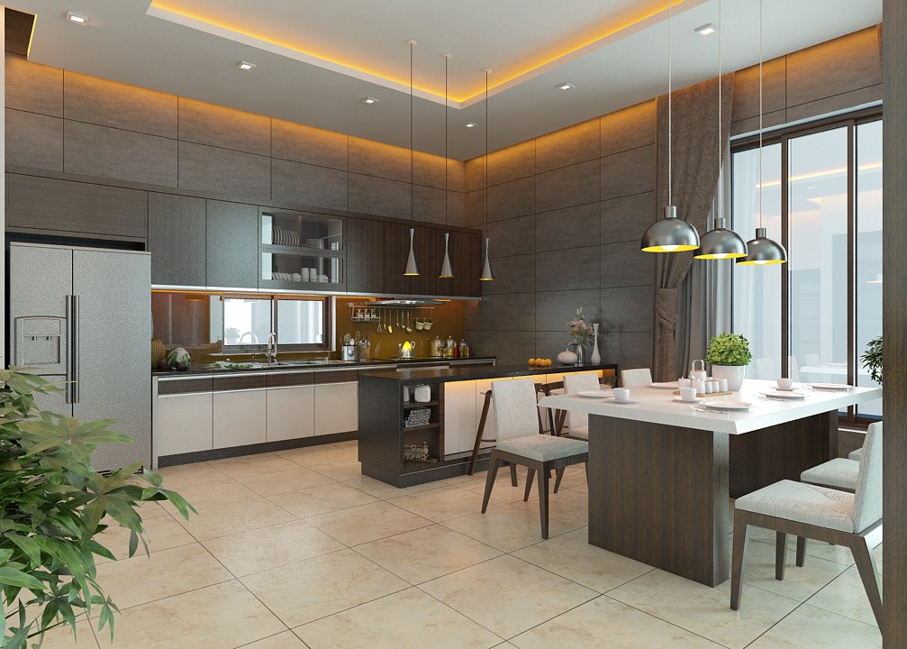 3D Model Interior Kitchenroom File Sketchup By Mr Truong Free Download