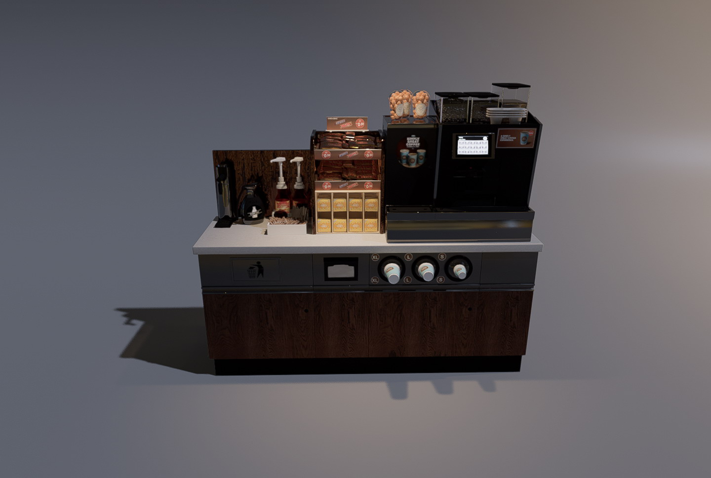 3D Model Kitchen Set for Free Download