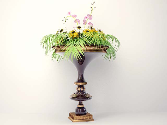 3D Model Vase Floor Free Download