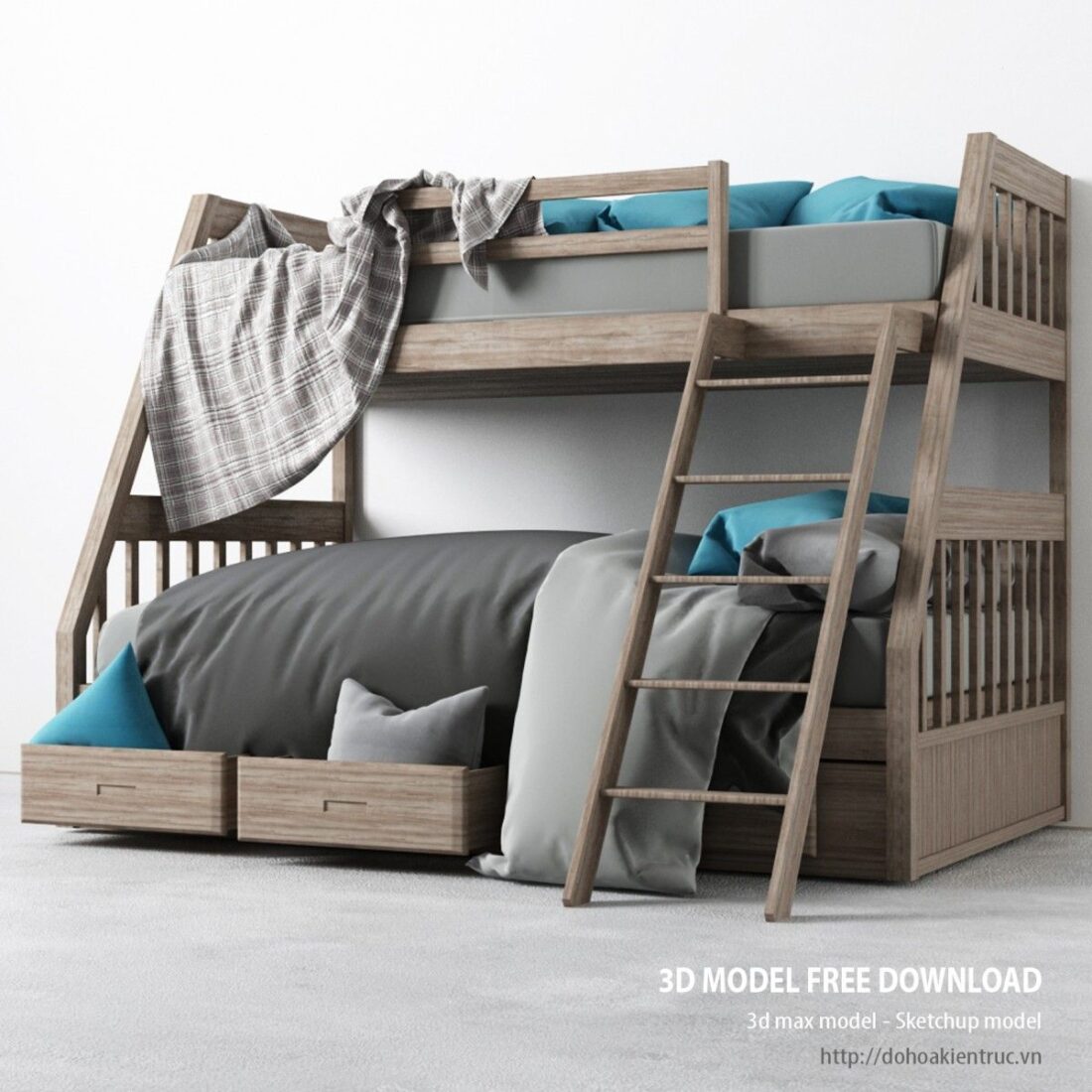 3d Model Child Bed 1 Free Download