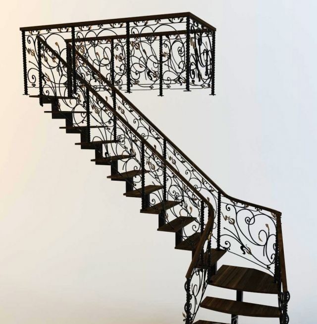 3d Model Forged Stair Free Download