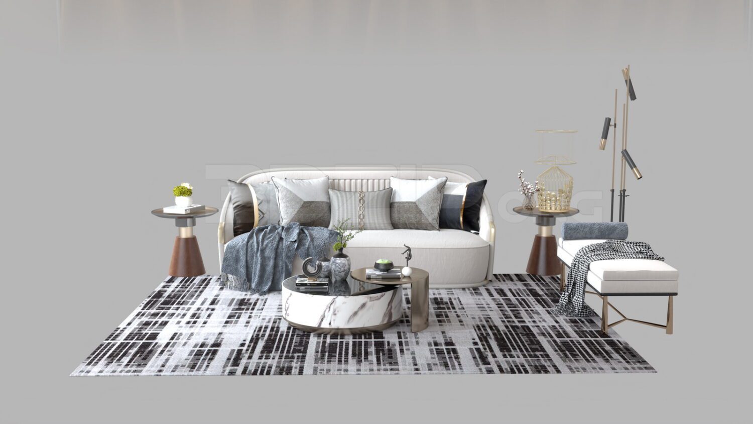4115. Free 3D Sofa Model Download