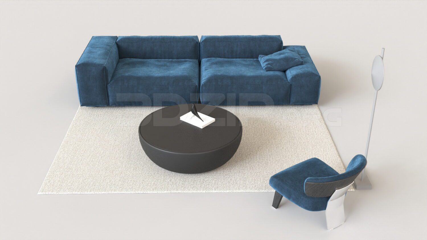 4126. Free 3D Sofa Model Download