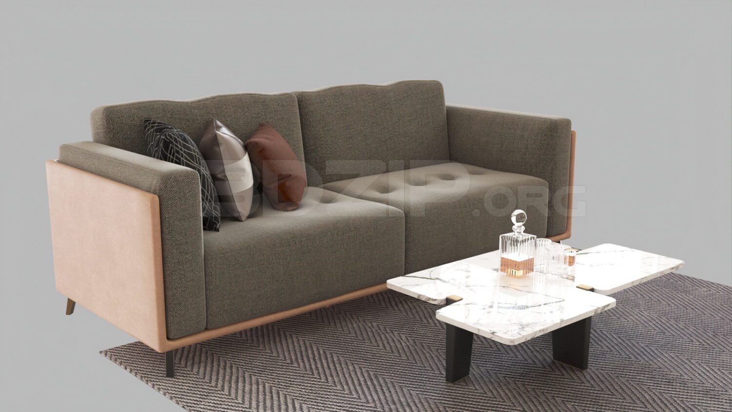 4317. Free 3D Sofa Model Download
