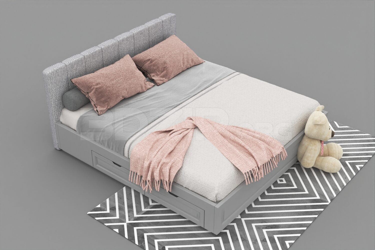 443. Download Free Bed Model By Nguyen Van Son