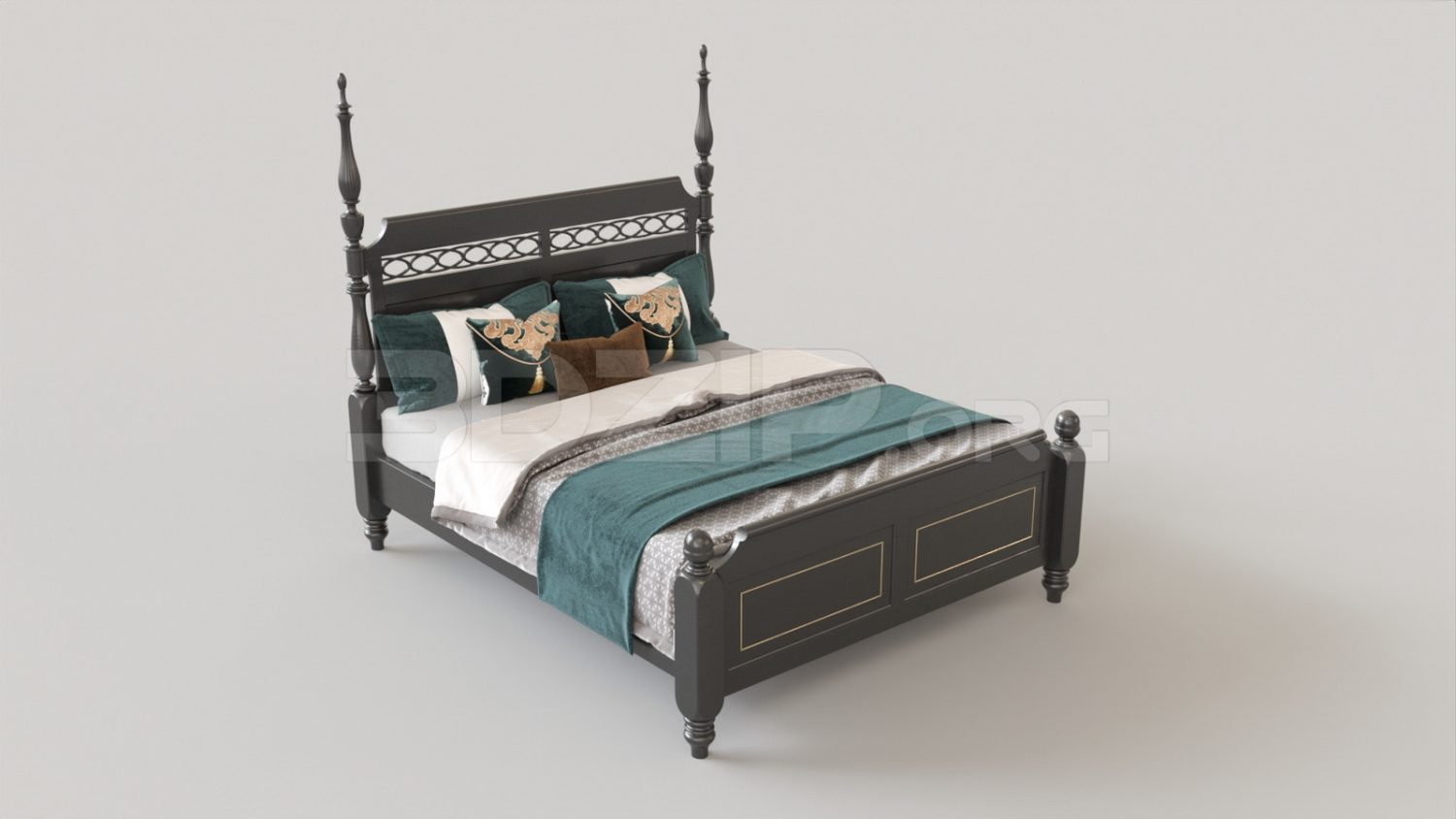 5103. Free 3D Bed Model Download