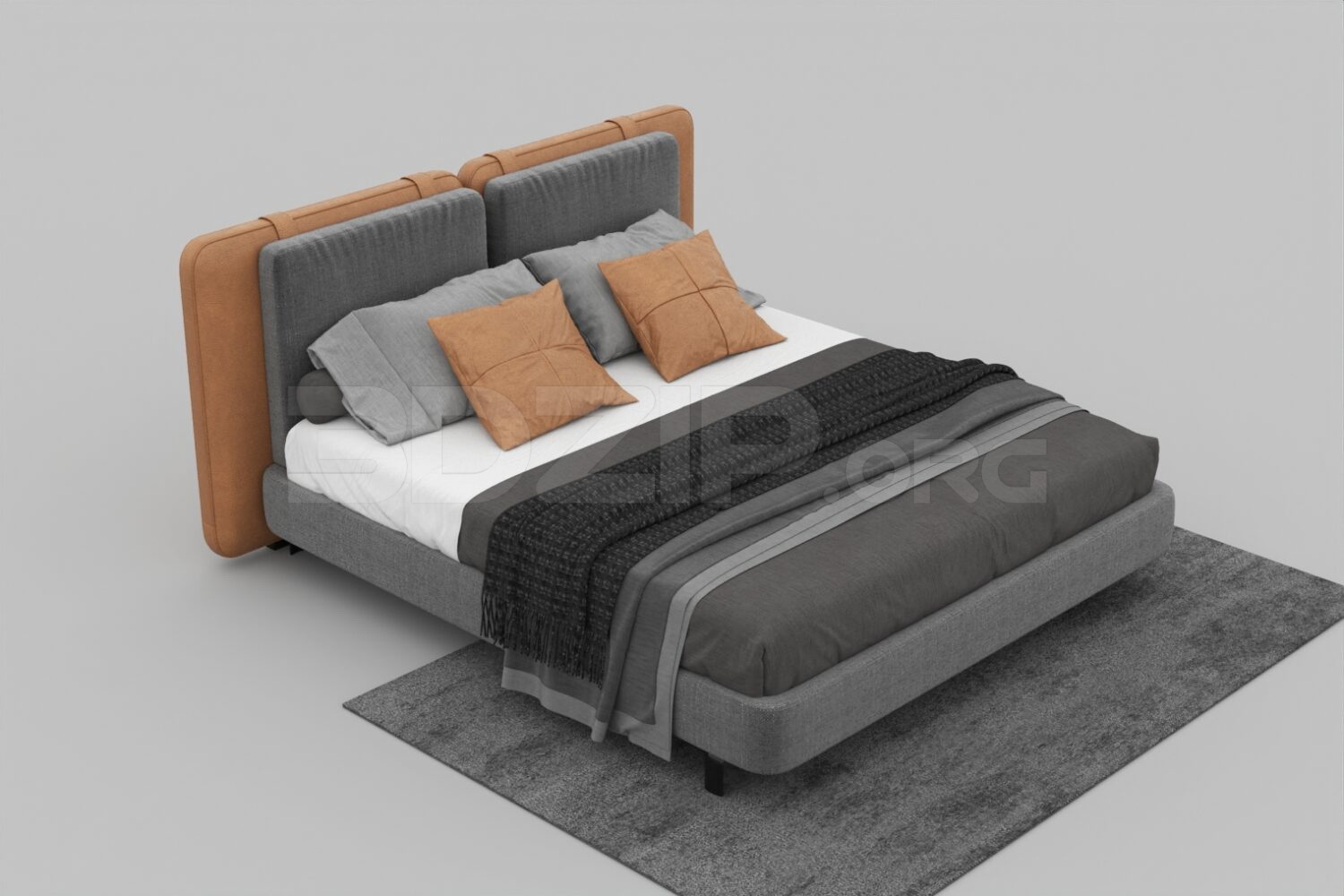 535. Download Free Bed Model By Phong Mai