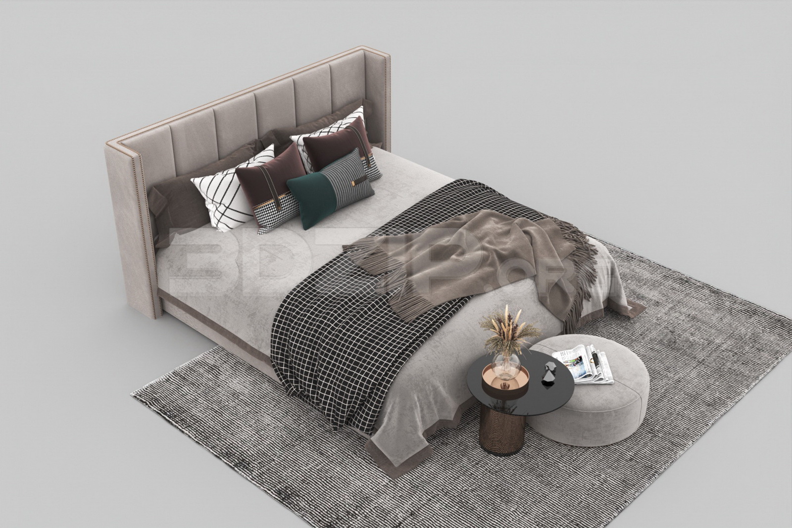 540. Download Free Bed Model By Huy Hieu Lee