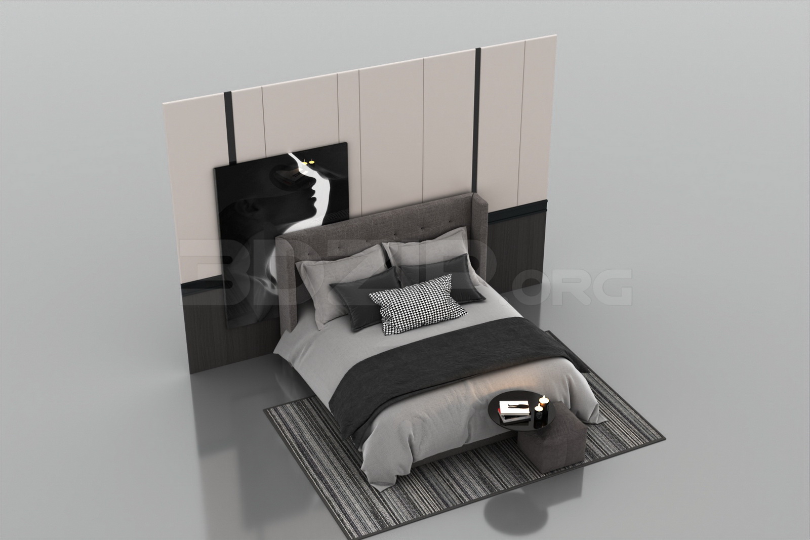 703. Download Free Bed Model By Viet Long Lee