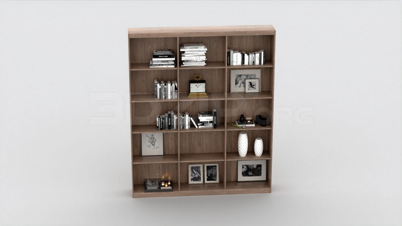 808. Download Free Bookcase Model By Huy Hieu Lee