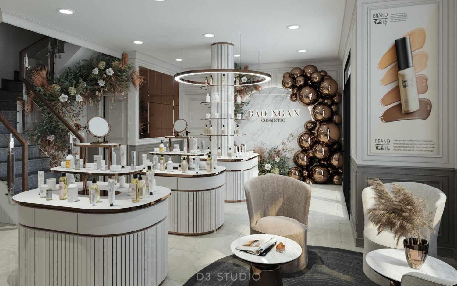 9572. 3D Interior Shop Cosmetics Scene Model Download by Pham Viet Dung
