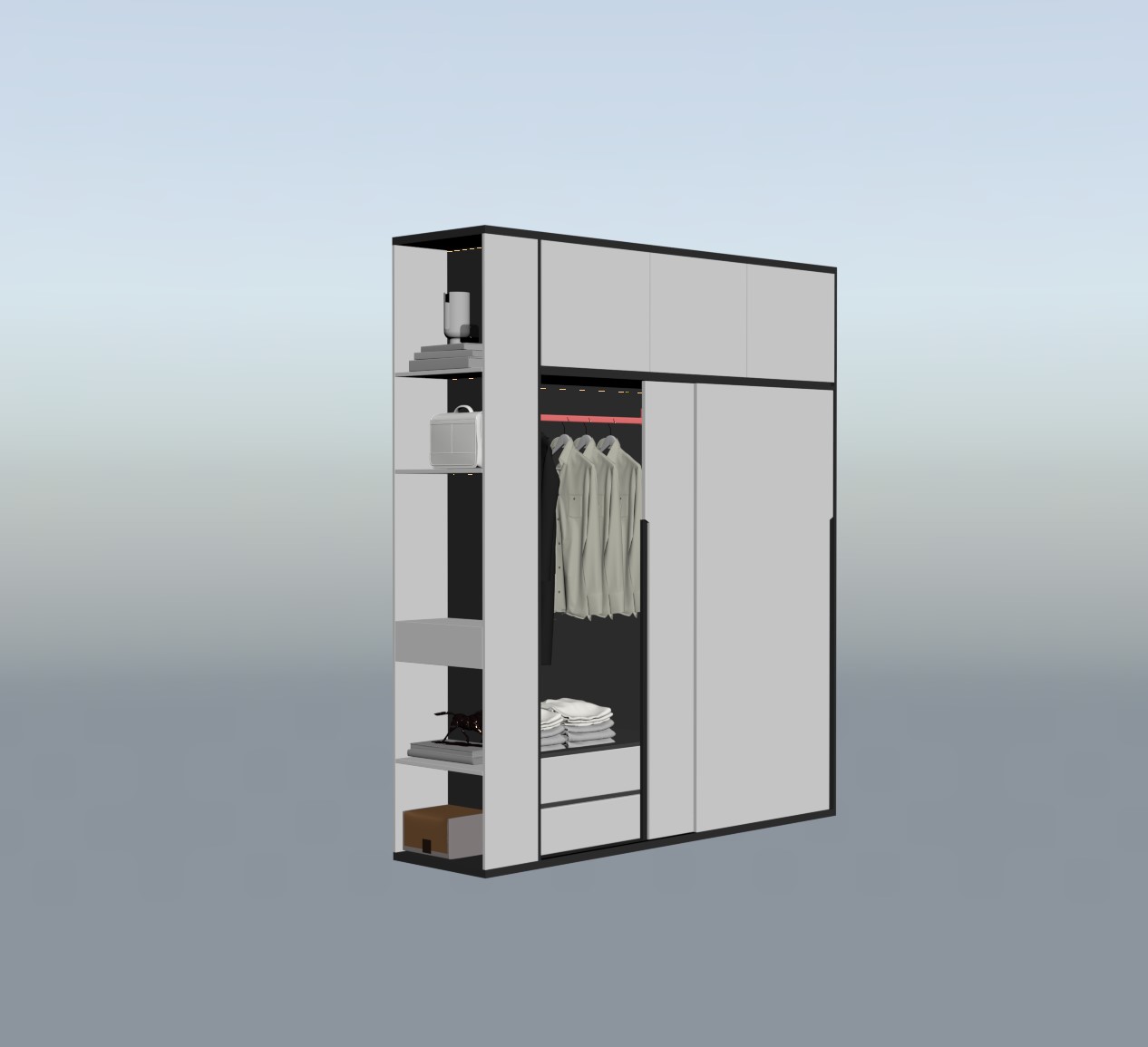 9780. 3D Wardrobe Model For Free Download by An Ngoc