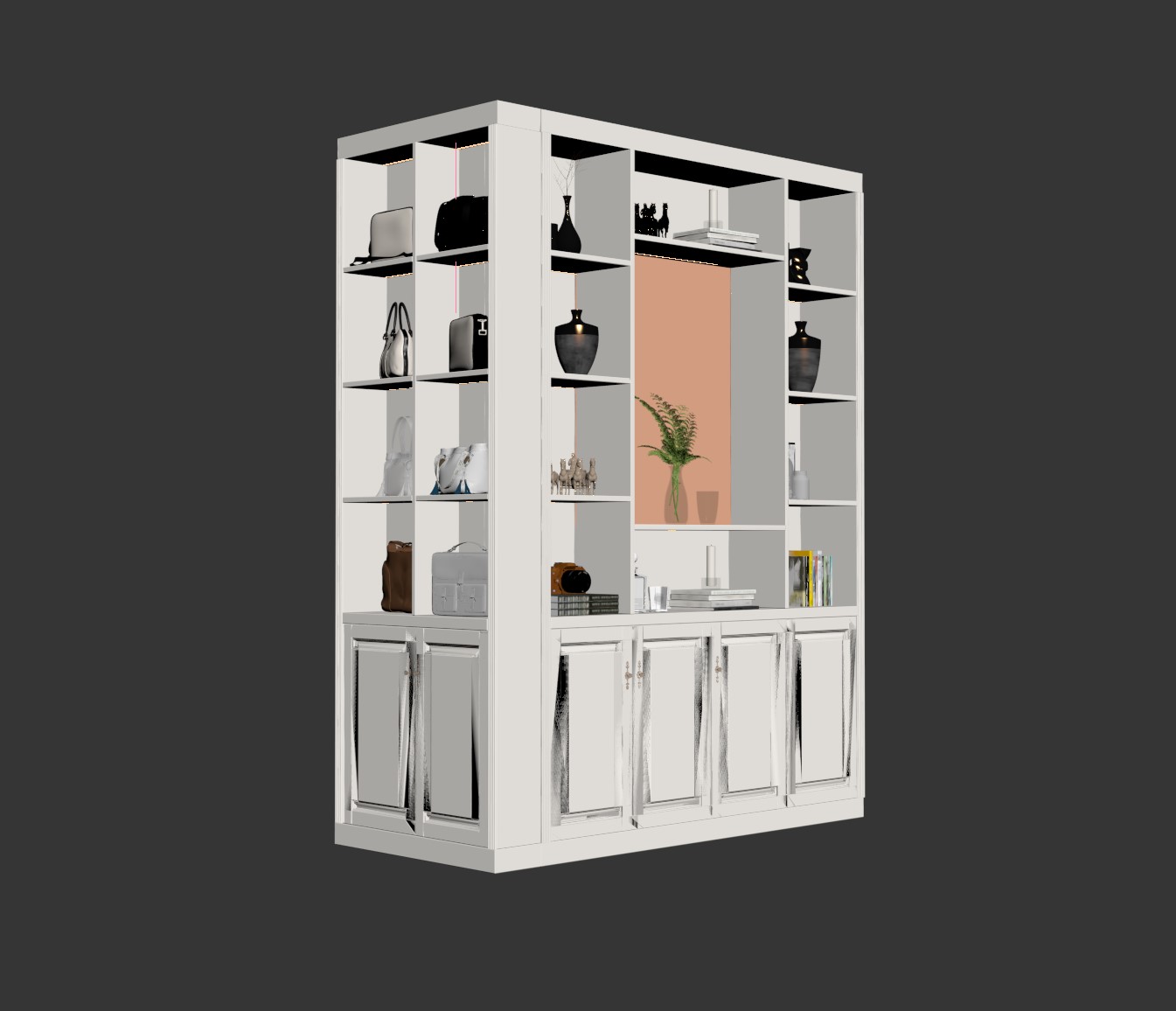9829. 3D Wardrobe Model For Free Download by Tran Trung Hieu