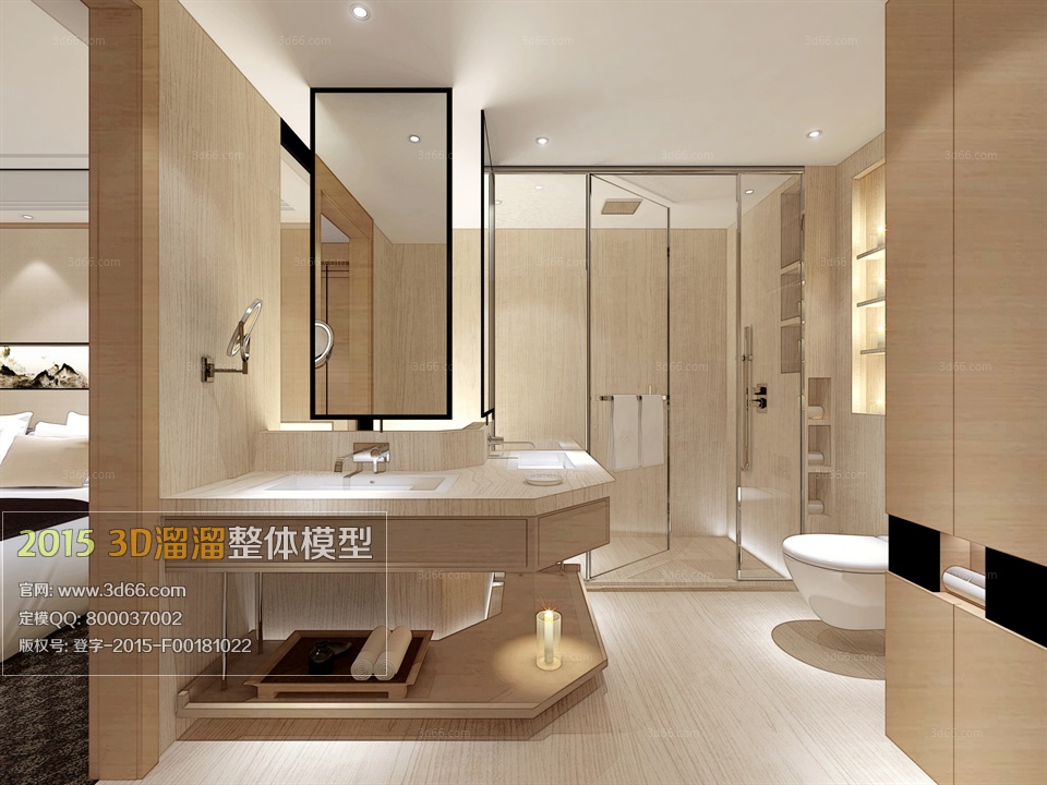 Bathroom 3d model free download 02