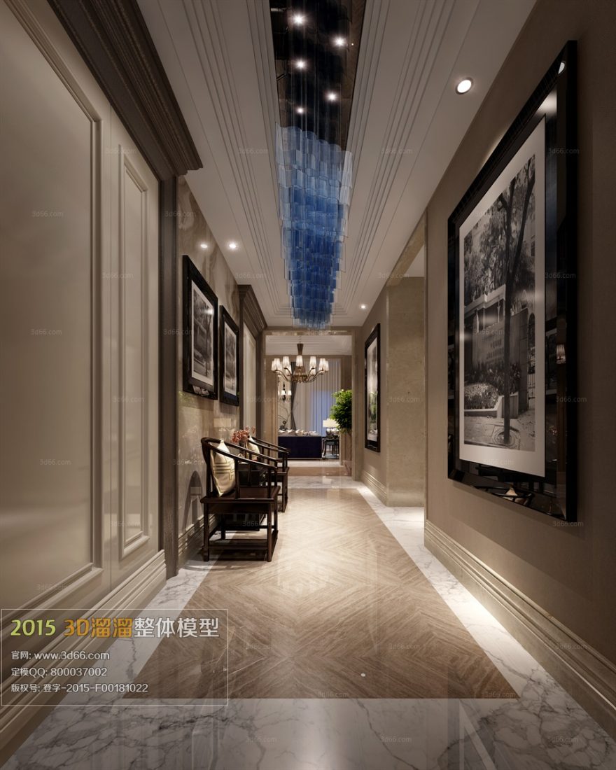 Corridors And Aisles 3d model free download 02