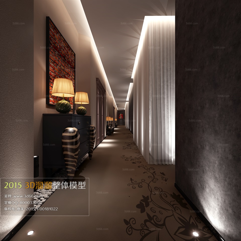 Corridors And Aisles 3d model free download 06