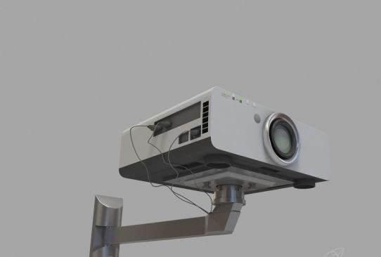 Free 3D Model Panasonic PT D6000ES Projector