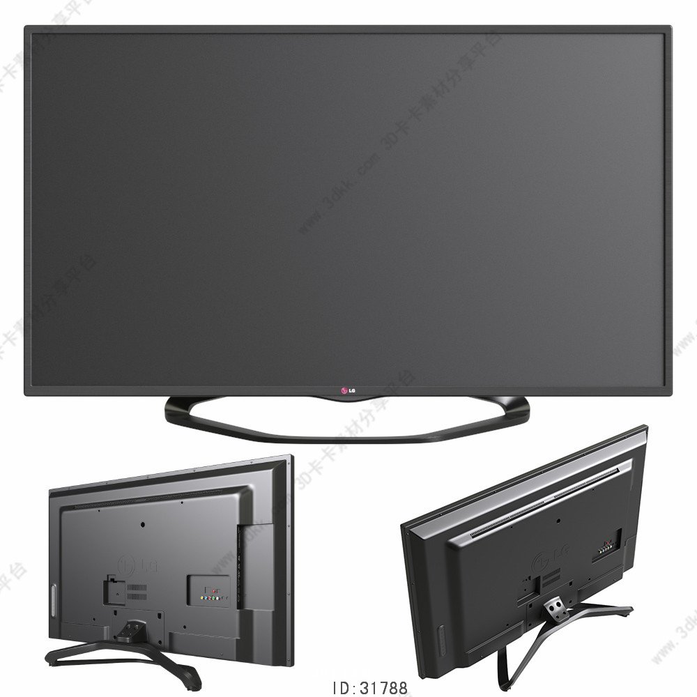 Free 3D Models TV Modern conventional LCD download