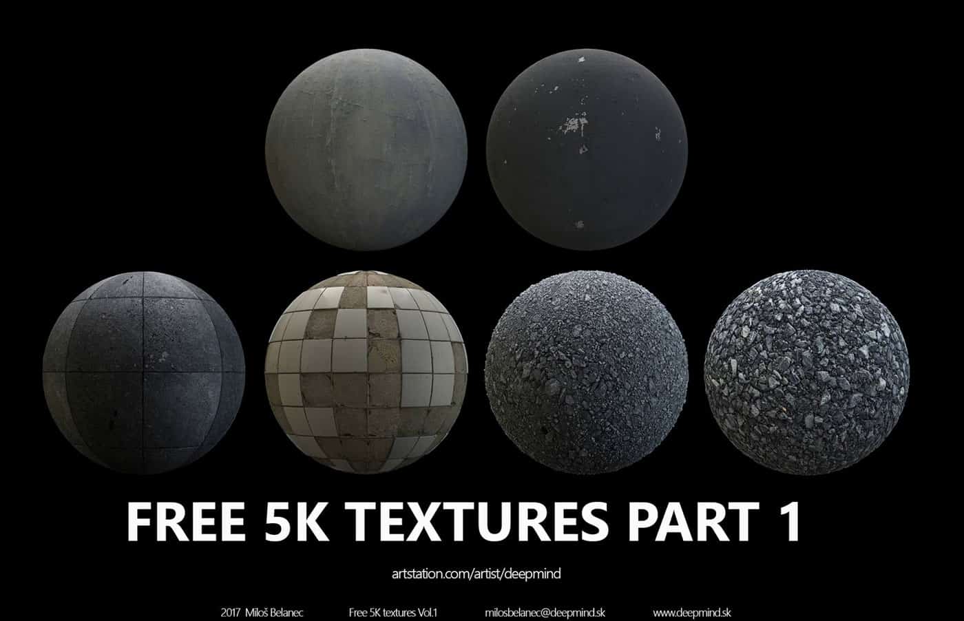 Free 5K Textures Vol.1 For Download from Miloš Belanec