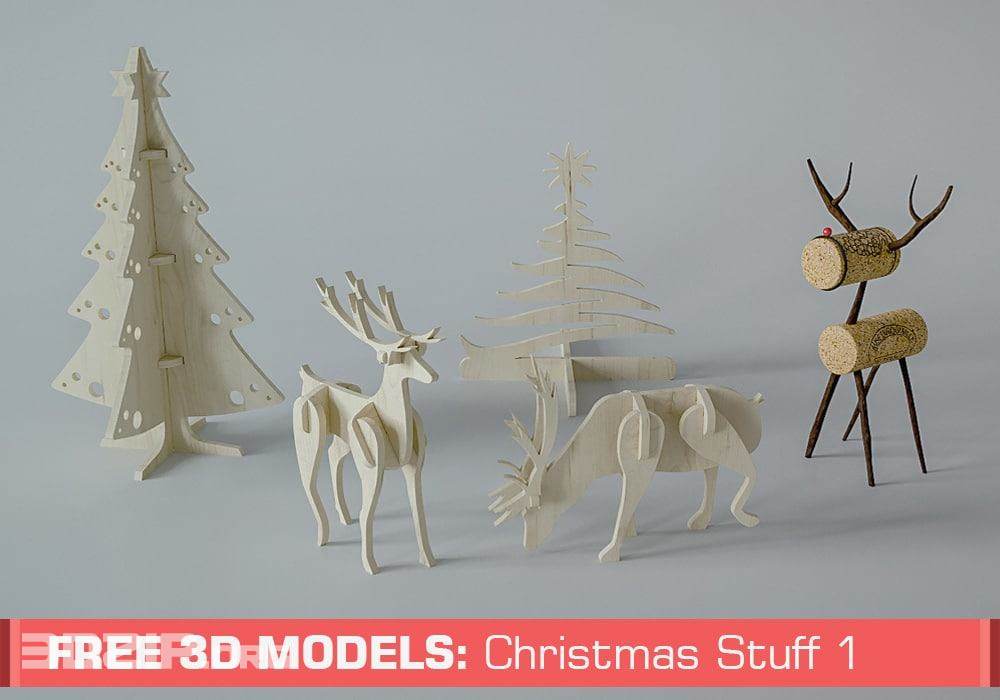 Free 3D Models: Christmas Stuff By Slice Cube Team