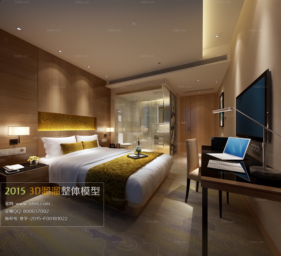 Suites Hotel 3d model free download 06