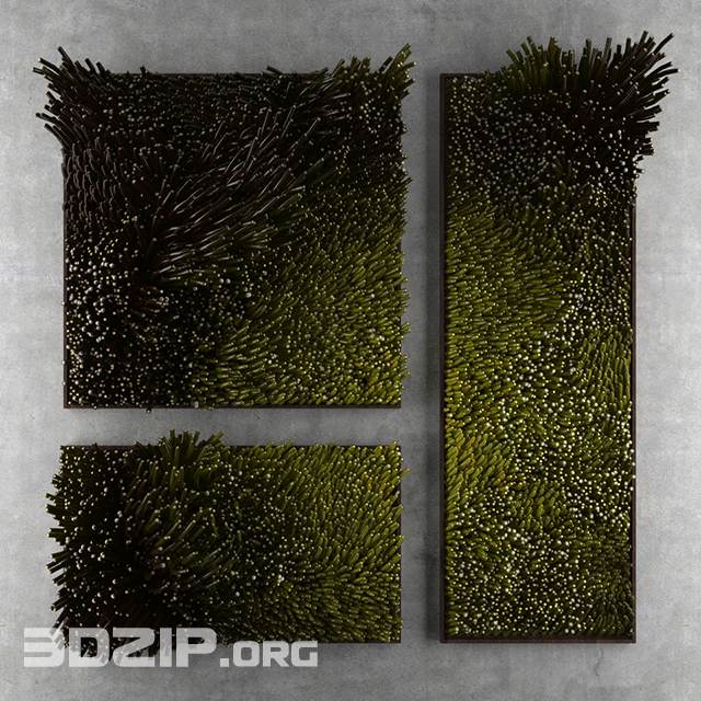 3d plant wall Model 17 free download