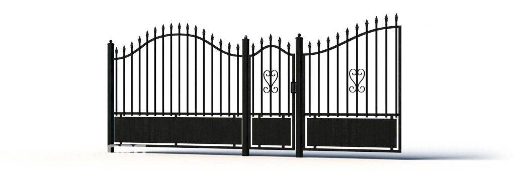 3D Metal Fence Model 3 Free Download